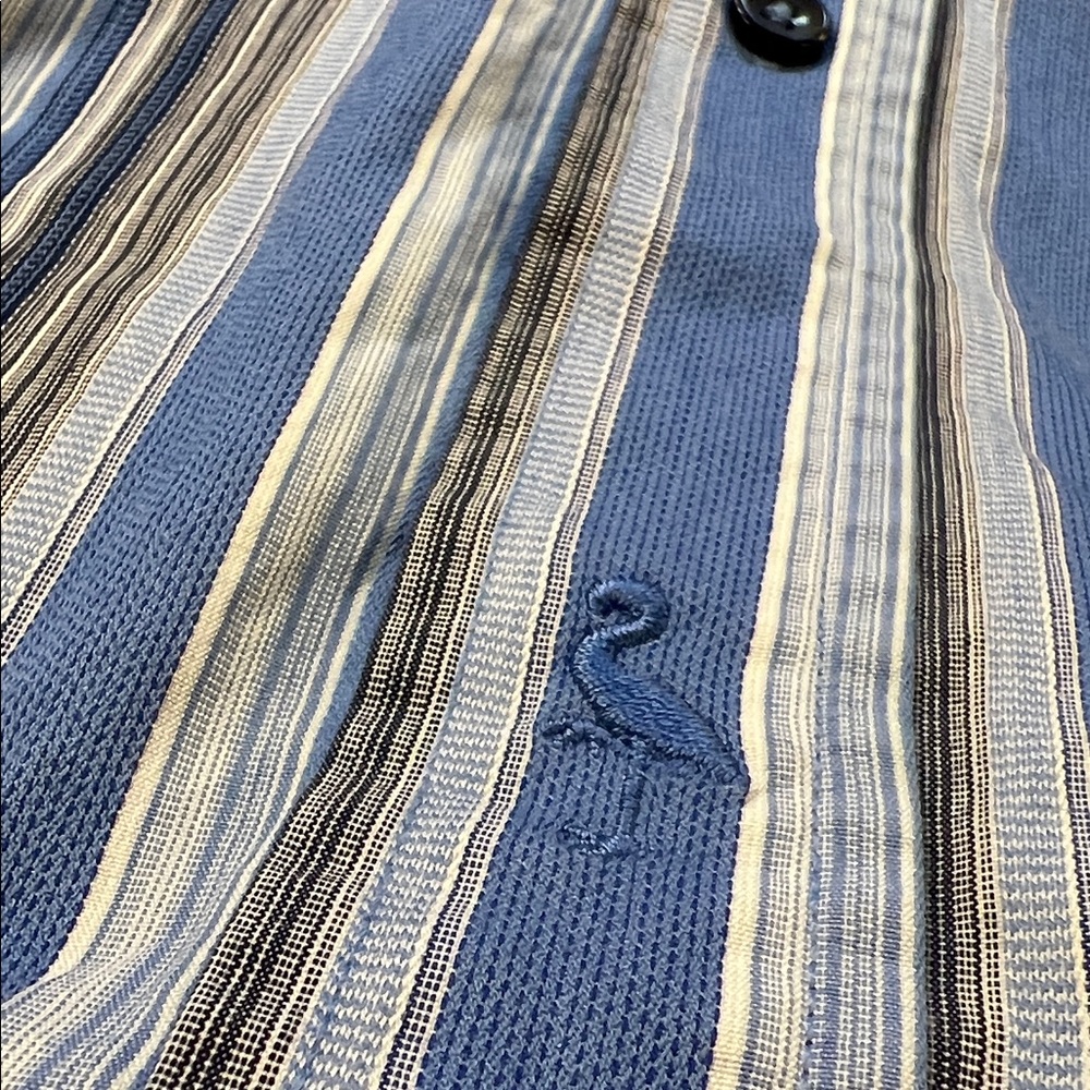 Tailorbyrd Striped Button Down Collared Shirt - M… - image 4